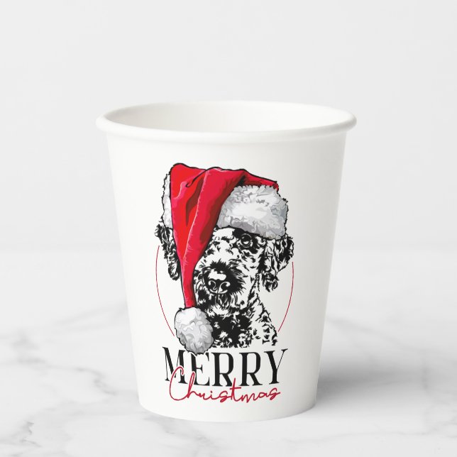 Vasos De Papel Santa Lagotto Romagnolo Merry (Anverso)