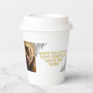 Vasos De Papel Santa Perpetua y Santa Felicidad
