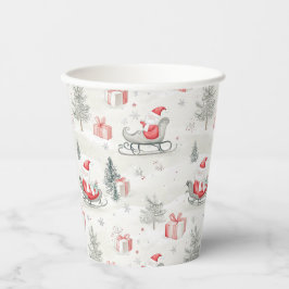 Vasos De Papel Santa presenta taza de papel para Navidades