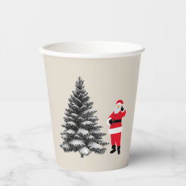 Vasos De Papel Santa standing near pine tree