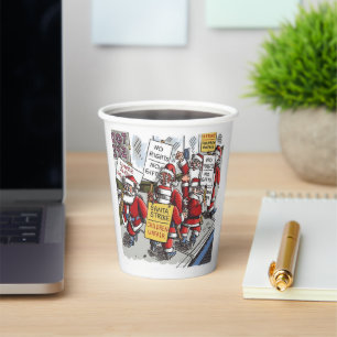 Vasos de papel Santa Strike
