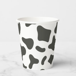 Vasos De Papel Santa Vaca Cumplo Años de Estampado de Vaca