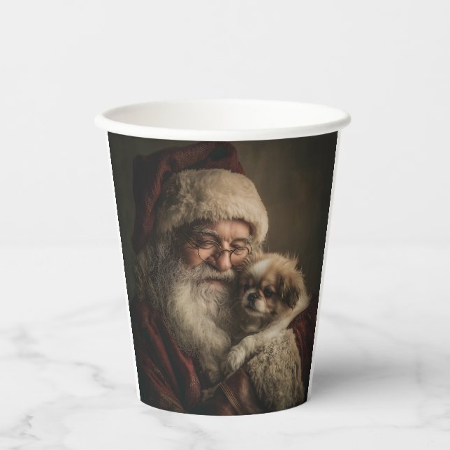 Vasos De Papel Santa y Puppy (Anverso)