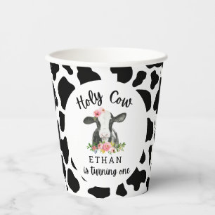 Vasos De Papel Santo Vaca Soy un Chica de Vaca Primer Fiesta de C