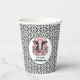 Vasos De Papel Santo Vaca Soy una Vaquera Fiesta de primer cumple