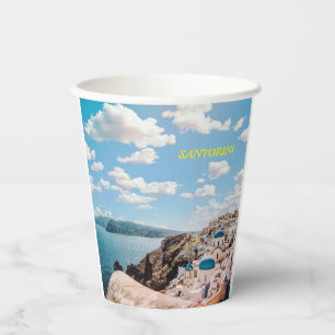 Vasos De Papel Santorini, Grecia Beach House