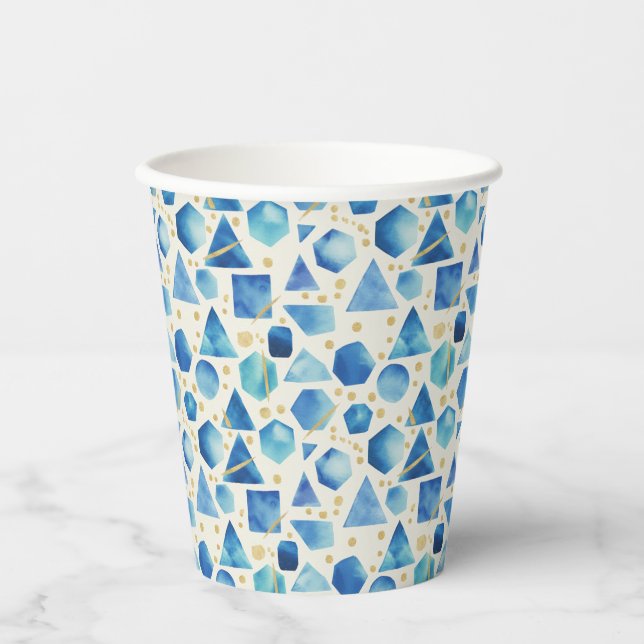 Vasos De Papel Sapphire Prism Mosaic (Anverso)