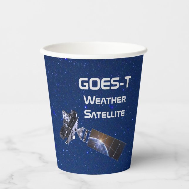Vasos De Papel Satélite meteorológico GOES-T (Anverso)