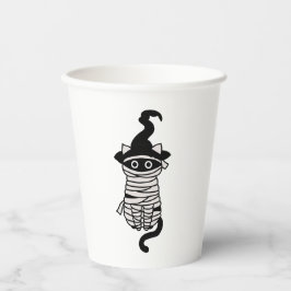 Vasos De Papel Scary cat wrapped
