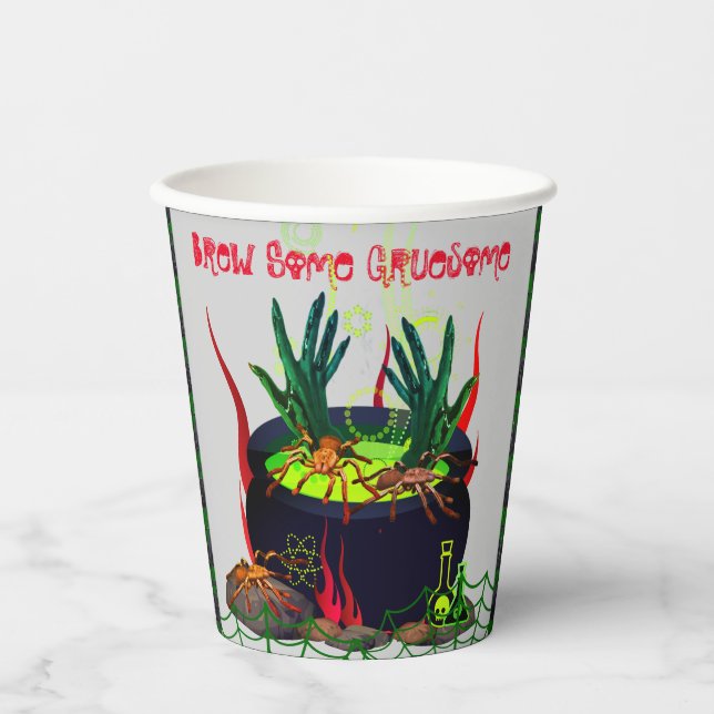 Vasos De Papel Scary Halloween (Anverso)