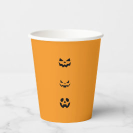 Vasos De Papel Scary Halloween Faces