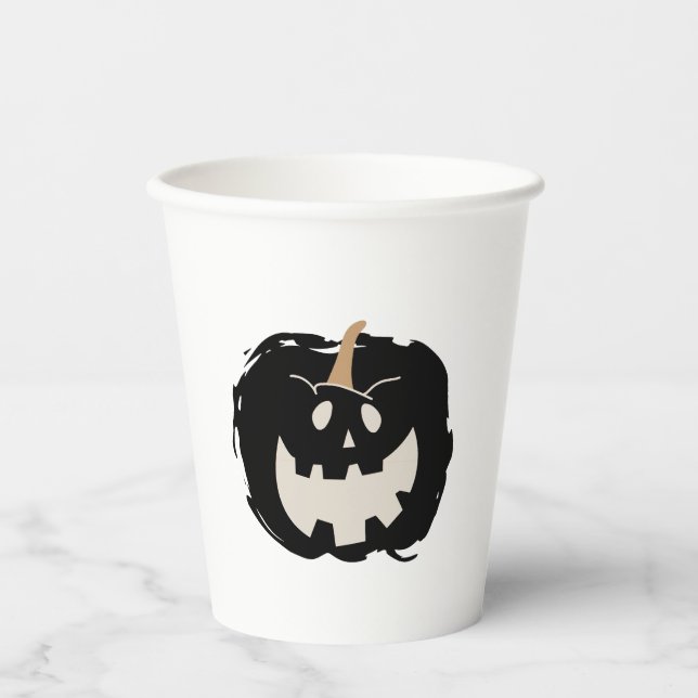 Vasos De Papel Scary Pumpkin (Anverso)