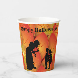 Vasos De Papel Scary Witch Halloween
