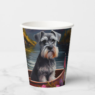Vasos De Papel Schnauzer en una paleta: Una aventura escénica