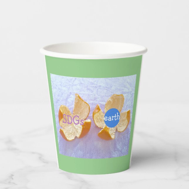 Vasos De Papel SDGs 地球環境　自然体   (Anverso)