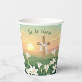Vasos De Papel Se levanta la taza de papel de Semana Santa