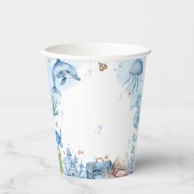 Vasos De Papel Sea You Soon Seashell Baby Shower (Anverso)