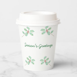 Vasos De Papel Season's Greetings  Paper Cup