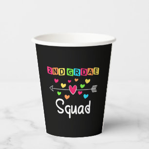 Vasos De Papel Segundo curso del equipo de la Escuela de Camisas