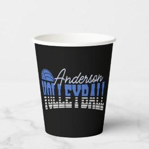 Vasos De Papel Selector de voleibol personalizado ADD NAME Team C