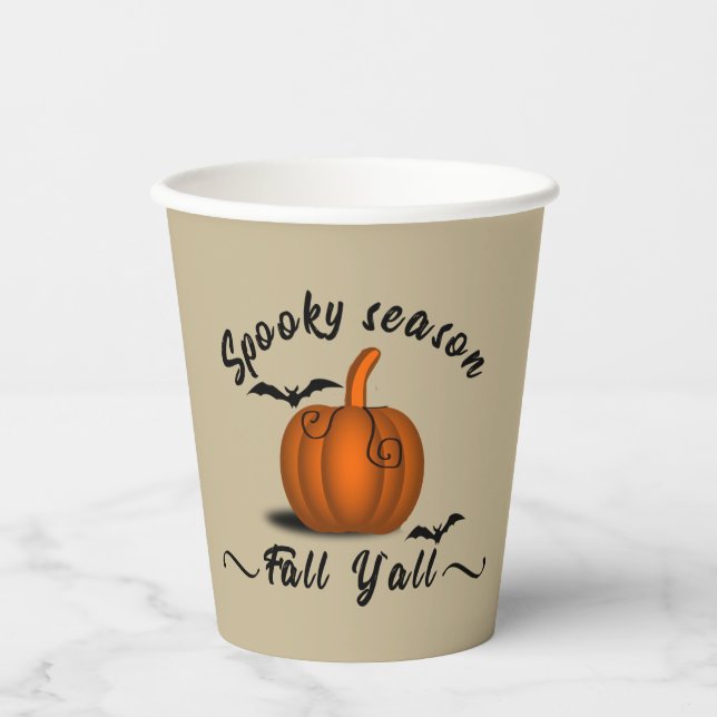 Vasos De Papel Semejante temporada de otoño (Anverso)