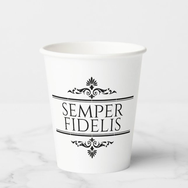 Vasos De Papel Semper Fidelis (Anverso)