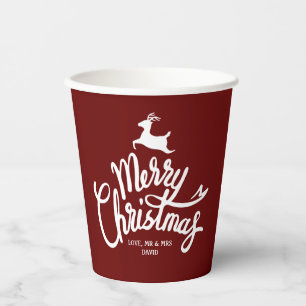 Vasos De Papel Sencilla pareja de vacaciones Trendy Sr y Sra. Nav