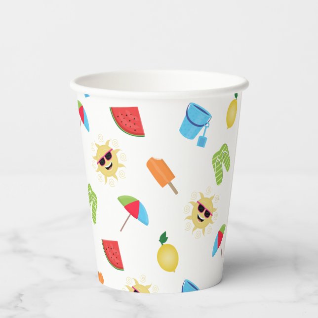 Vasos De Papel Sencillamente verano (Reverso )