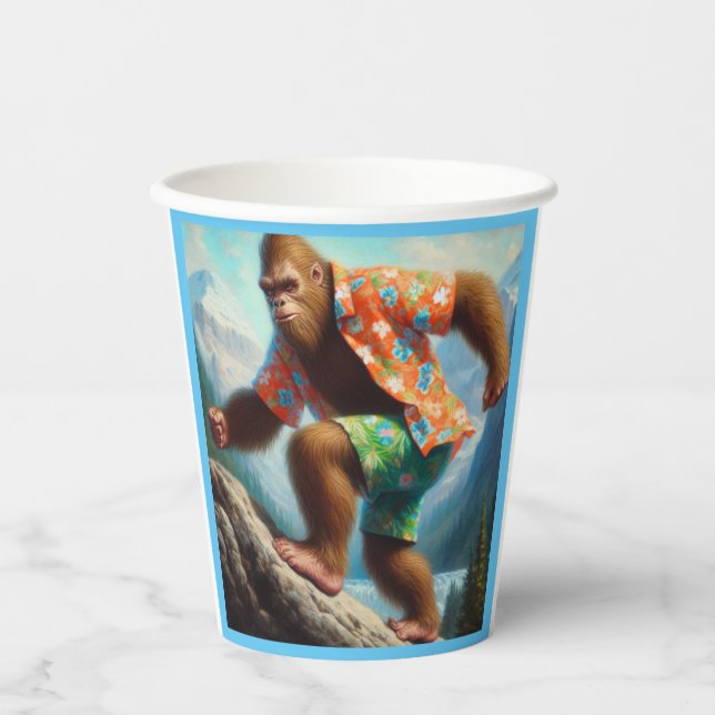 Vasos De Papel Senderismo en pie de playa (Anverso)