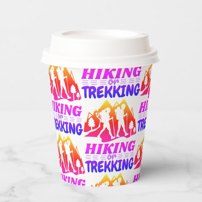 Vasos De Papel Senderismo o senderismo (Anverso)