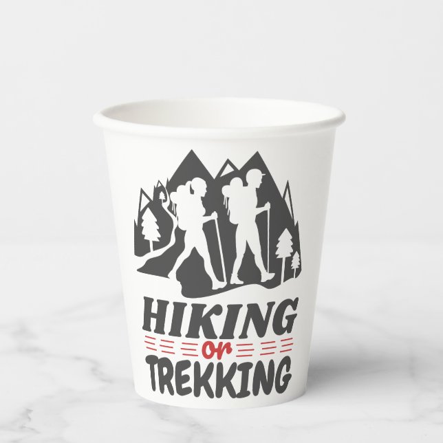 Vasos De Papel Senderismo o senderismo (Anverso)