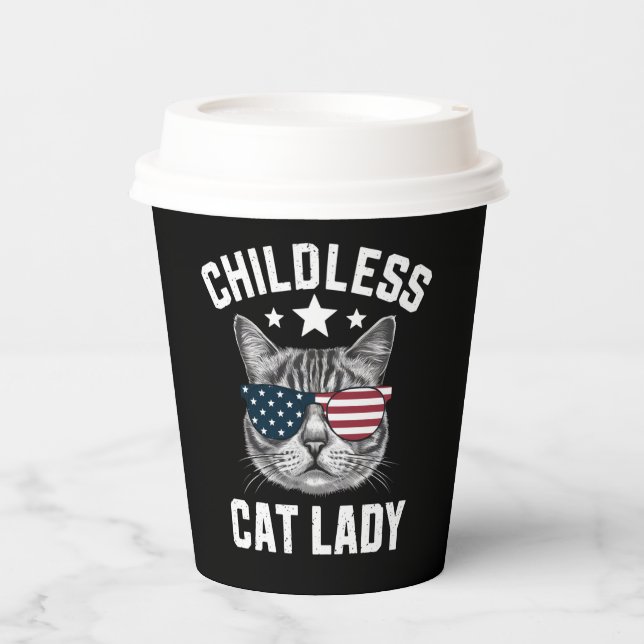 Vasos De Papel Señora Gata sin Hijos 2024  (Anverso)