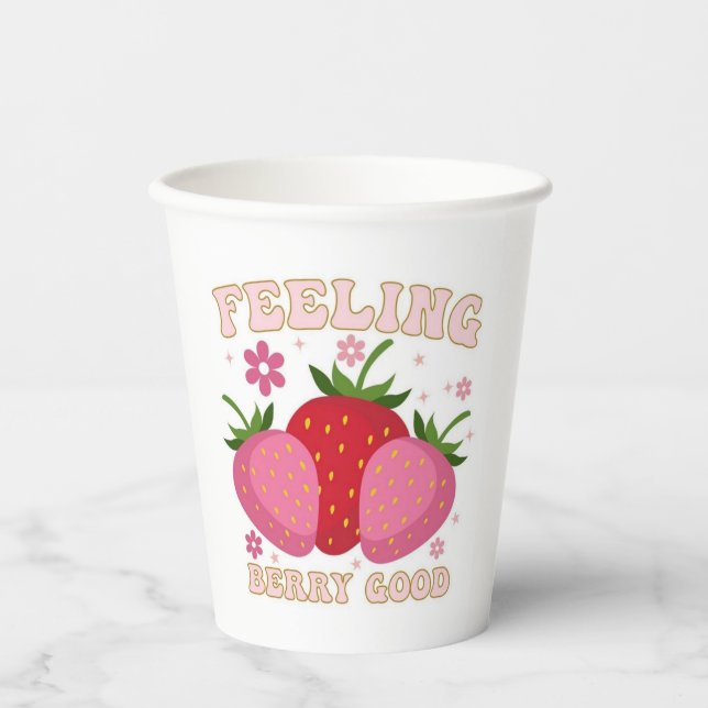 Vasos De Papel Sensación de Berry Good (Anverso)