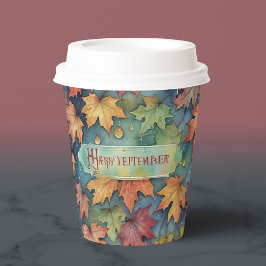 Vasos De Papel Septiembre feliz