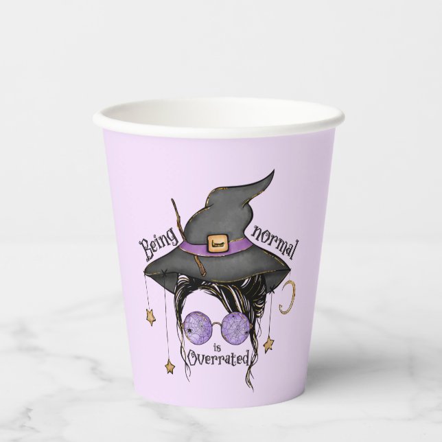 Vasos De Papel Ser normal está sobrevalorado (Anverso)