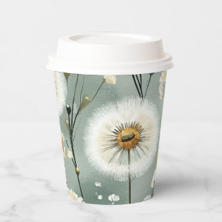 Vasos De Papel Serie de Diseño de Diente de León #3