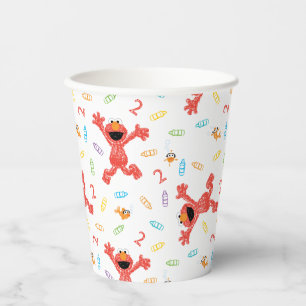 Vasos De Papel Sesame Street Elmo   Cumpleaños Crayon