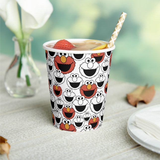 Vasos De Papel Sesame Street | Elmo - Primer Cumpleaños (in situ)