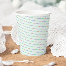 Vasos De Papel Sew Many Love Pastel Stitch Vintage Baby Shower