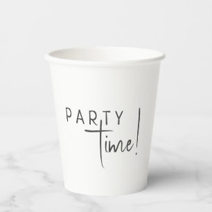 Vasos De Papel Sexo minimalista Tiempo de fiesta de cumpleaños ne