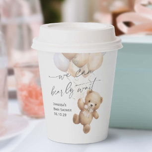 Vasos De Papel Sexo Neutral Bearly Wait Modern Shower