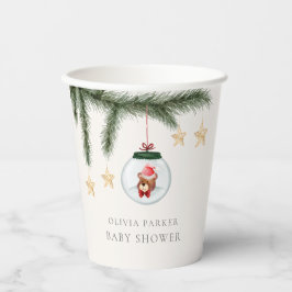 Vasos De Papel Sexo Neutral Teddy Bear Winter Baby Shower