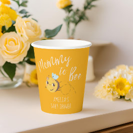 Vasos De Papel Sexo neutro mami para ser baby Shower