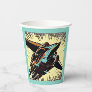 Vasos De Papel SF - Anime Starfighter Woodcut 3