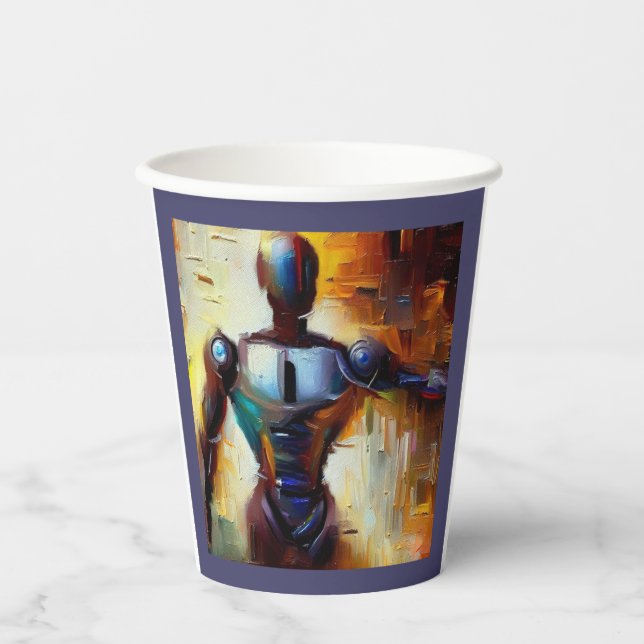 Vasos De Papel SF - Héroe de Inteligencia Artificial 1 (Anverso)