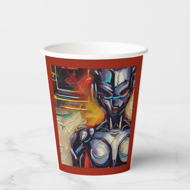 Vasos De Papel SF - Héroe de Inteligencia Artificial 2 (Anverso)