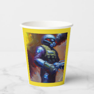 Vasos De Papel SF - Héroe militar 4