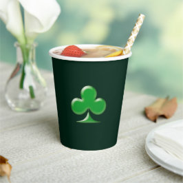 Vasos De Papel Shamrock Green Clover de San Patricio