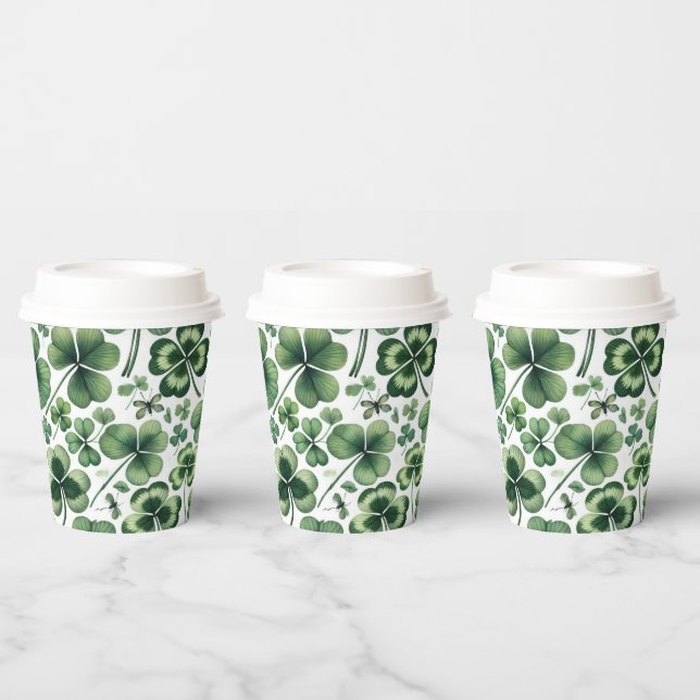 Vasos De Papel Shamrock Shuffle (Multi)