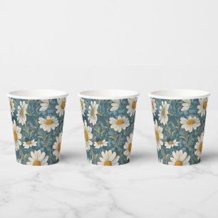 Vasos De Papel Shasta Daisy